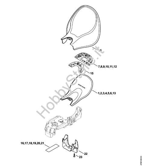 Protezione mano Tagliasiepi elettriche (HSE) HSE 71 della marca STIHL
