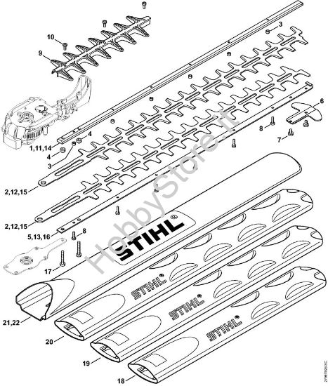 Dispositivo di taglio HSE 81 Tagliasiepi elettriche (HSE) HSE 81 della marca STIHL