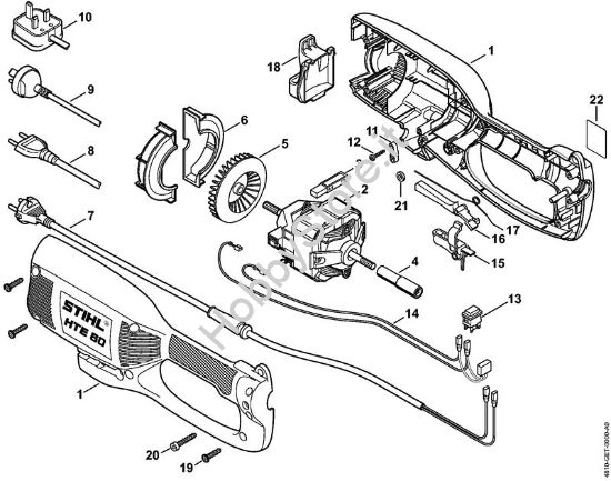 Corpo, Elettromotore Sramatori elettrici lunghi (HTE) HTE 60 della marca STIHL