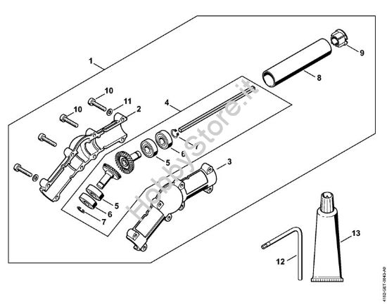 Riduttore angolato Sramatori telescopici (HT) HT 100 della marca STIHL