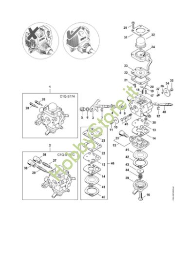 Picture of Carburatore C1Q-S174, C1Q-S131    508613634 HT 101