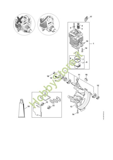 Picture of Cilindro, coppa olio    508613634 HT 101