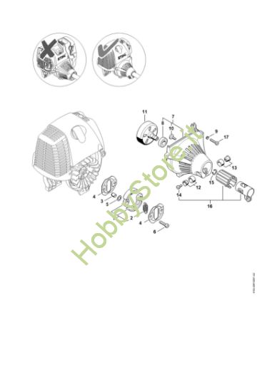 Picture of Frizione, carenatura ventola    508613634 HT 101