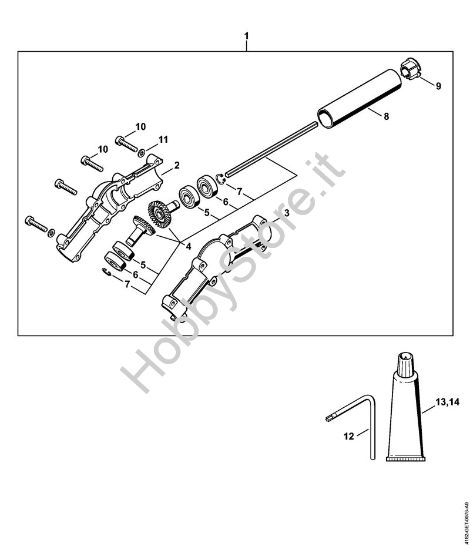 Riduttore angolato Sramatori telescopici (HT) HT 102 della marca STIHL
