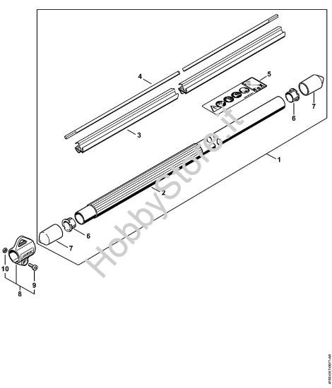 Stelo Sramatori telescopici (HT) HT 132 della marca STIHL