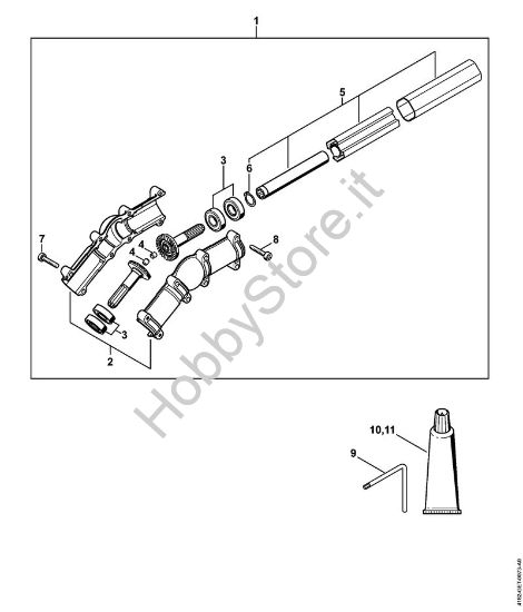 Riduttore angolato Sramatori telescopici (HT) HT 133 della marca STIHL