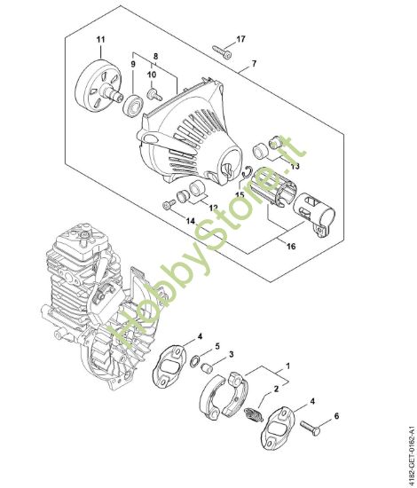 Picture of Frizione, carenatura ventola HT 135