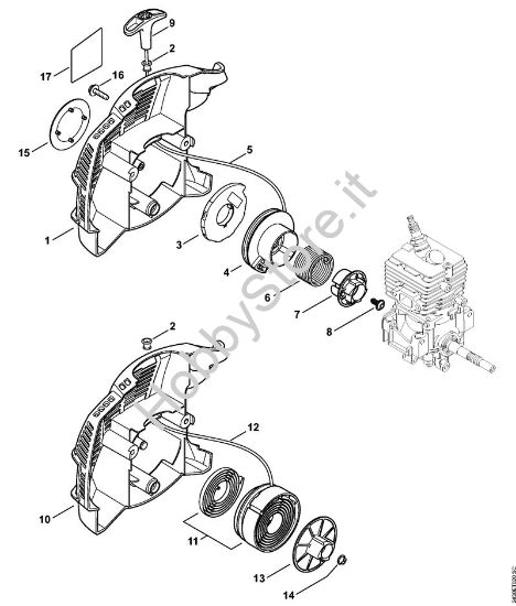 Dispositivo di avviamento Sramatori telescopici (HT) HT 56 C-E della marca STIHL