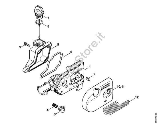 Kit di transformazione Scatola riduttore (22.2011) Sramatori telescopici (HT) HT 75 della marca STIHL