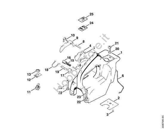 Cappottatura Troncatrici (TS) TS 350 della marca STIHL