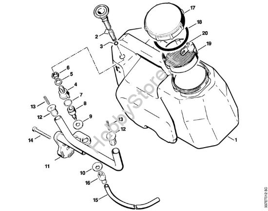 Serbatoio d'acqua Troncatrici (TS) TS 350 della marca STIHL