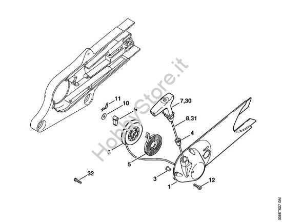Dispositivo di avviamento Troncatrici (TS) TS 400 della marca STIHL