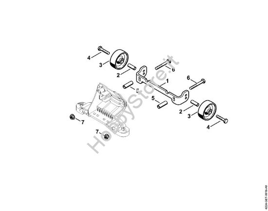 Gruppo di applicazione rotelle Troncatrici (TS) TS 410 della marca STIHL
