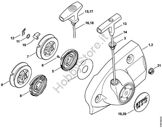 Dispositivo di avviamento Troncatrici (TS) TS 410-A della marca STIHL