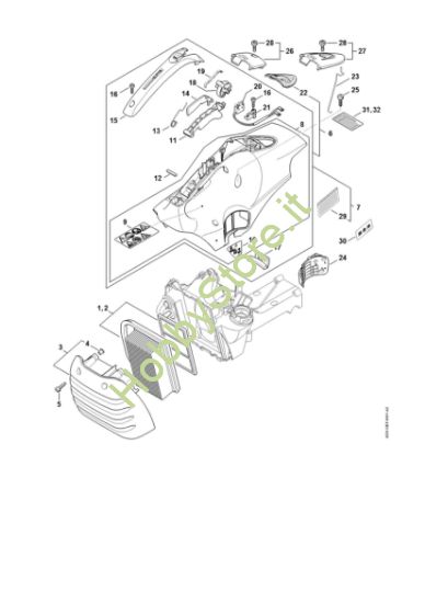 Picture of Filtro aria, cappottatura TS 420