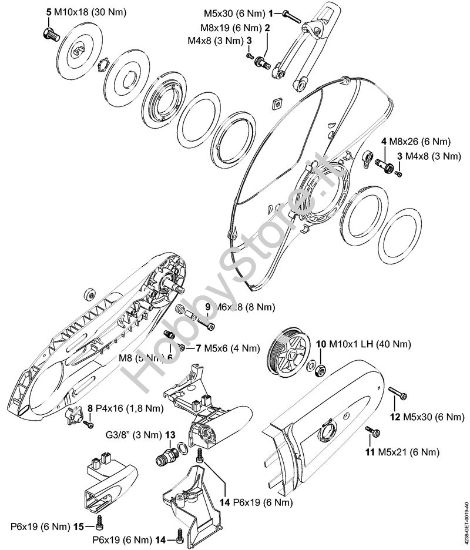 Coppie di serraggio Troncatrici (TS) TS 420-A della marca STIHL