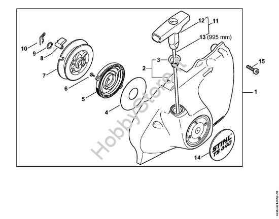 Dispositivo di avviamento Troncatrici (TS) TS 440-A della marca STIHL