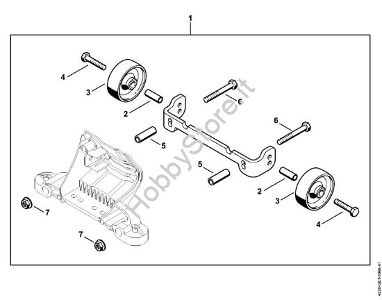 Gruppo di applicazione rotelle Troncatrici (TS) TS 440-A della marca STIHL