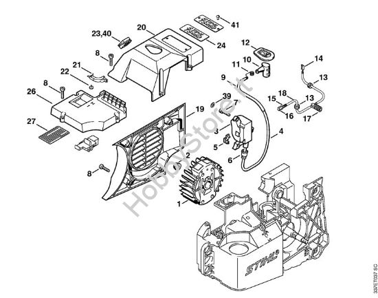 Impianto di accesione Troncatrici (TS) TS 460 della marca STIHL