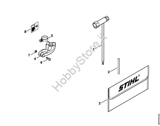 Attrezzi, accessorio a richiesta Troncatrici (TS) TS 480i-A della marca STIHL