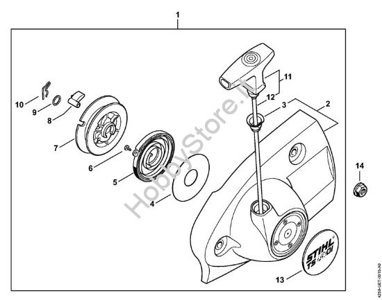 Dispositivo di avviamento Troncatrici (TS) TS 480i-A della marca STIHL