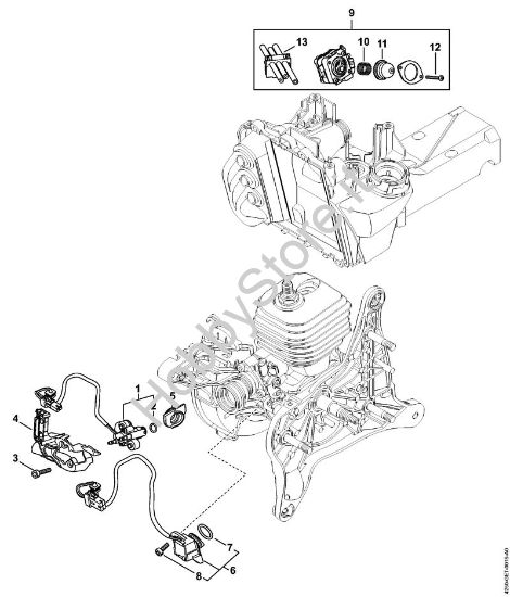 Impianto d'iniezione Troncatrici (TS) TS 480i-A della marca STIHL