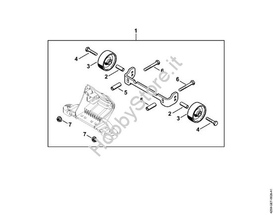 Gruppo di applicazione rotelle Troncatrici (TS) TS 500i-A della marca STIHL