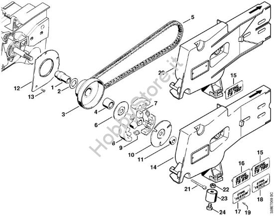 Frizino, raccordo Troncatrici (TS) TS 510 della marca STIHL