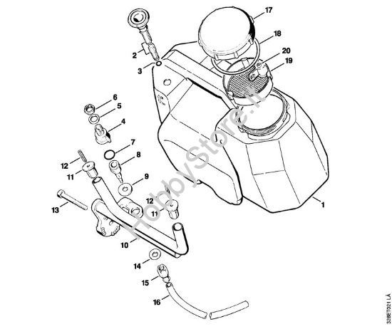 Serbatoio d'acqua Troncatrici (TS) TS 510 della marca STIHL