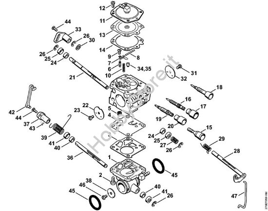 Carburatore WJ-114 Troncatrici (TS) TS 700 della marca STIHL