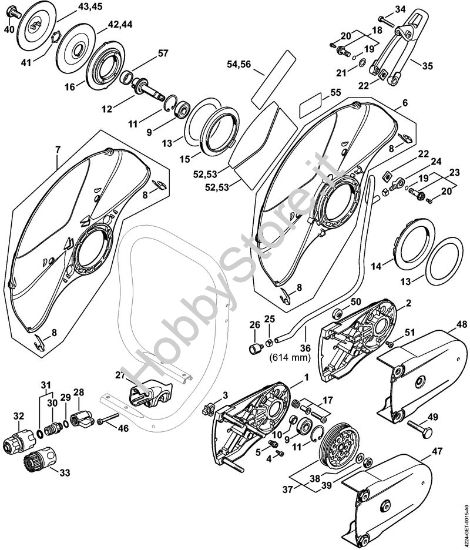 Supporto con riparo con allacciamento d'agua Troncatrici (TS) TS 700 della marca STIHL