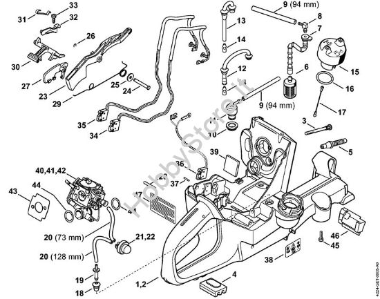 Corpo serbatoio Troncatrici (TS) TS 700-Z della marca STIHL
