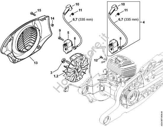 Impianto di accesione Troncatrici (TS) TS 700-Z della marca STIHL