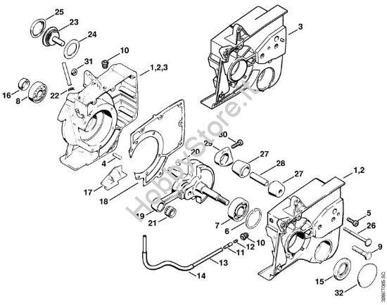 Carter albero a gomito Troncatrici (TS) TS 760 della marca STIHL