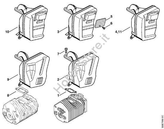 Silenziatore Troncatrici (TS) TS 760 della marca STIHL