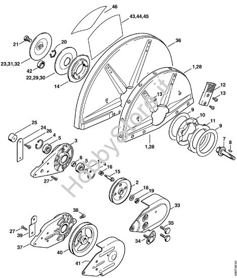 Supporto con riparo Troncatrici (TS) TS 760 della marca STIHL