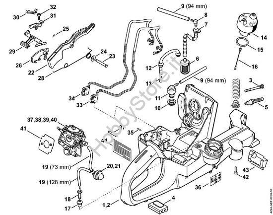 Corpo serbatoio Troncatrici (TS) TS 800 della marca STIHL