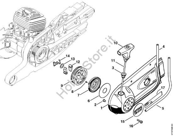 Dispositivo di avviamento Troncatrici (TS) TS 800 della marca STIHL