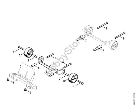 Gruppo di applicazione rotelle Troncatrici (TS) TS 800 della marca STIHL