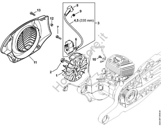 Impianto di accesione Troncatrici (TS) TS 800-Z della marca STIHL