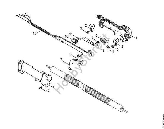 Impugnatura Apparecchi speciali (PC, SP, MC) PC 70 della marca STIHL