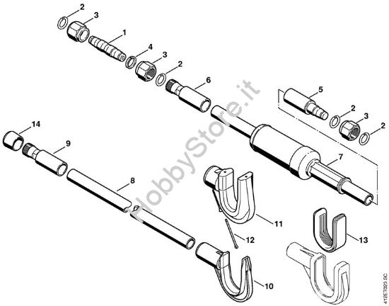 Stelo Apparecchi speciali (PC, SP, MC) SP 400 della marca STIHL