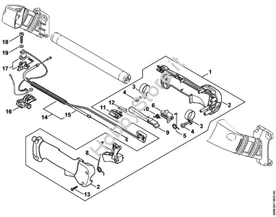 Impugnatura di comando Apparecchi speciali (PC, SP, MC) SP 401 della marca STIHL
