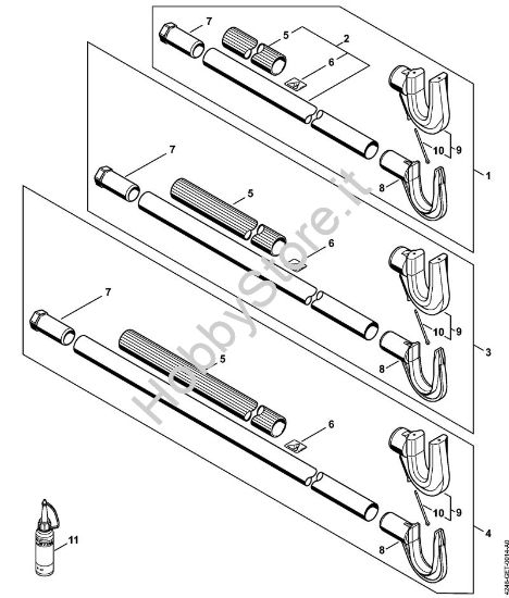 Stelo Apparecchi speciali (PC, SP, MC) SP 401 della marca STIHL