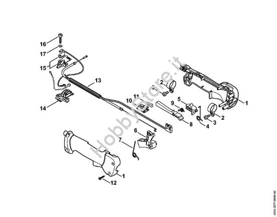 Impugnatura di comando Apparecchi speciali (PC, SP, MC) SP 450 della marca STIHL