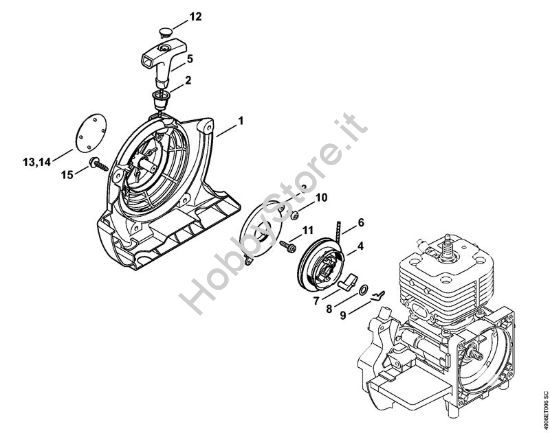 Dispositivo di avviamento Apparecchi speciali (PC, SP, MC) SP 451 della marca STIHL