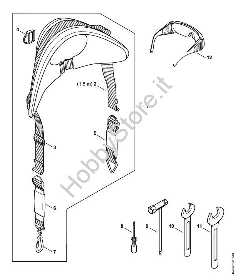 Tracolla, Attrezzi, Accessori a richiesta Apparecchi speciali (PC, SP, MC) SP 452 della marca STIHL
