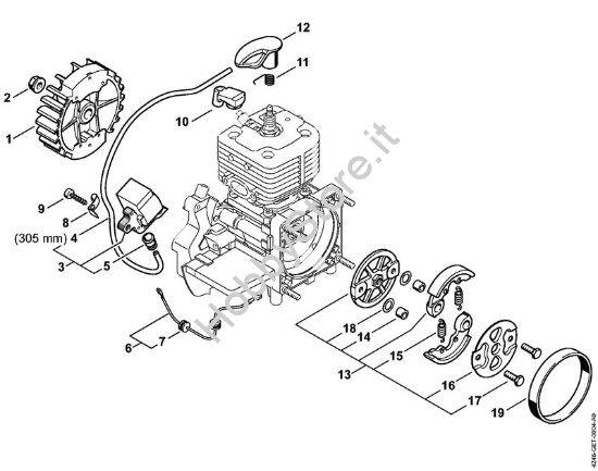 Impianto di accesione, Frizione Apparecchi speciali (PC, SP, MC) SP 471 della marca STIHL