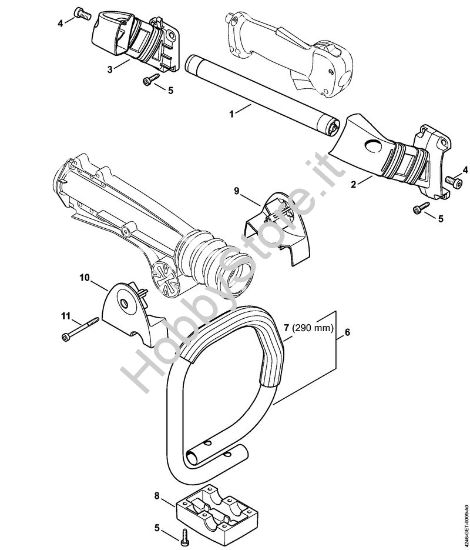 Impugnatura Apparecchi speciali (PC, SP, MC) SP 471 della marca STIHL