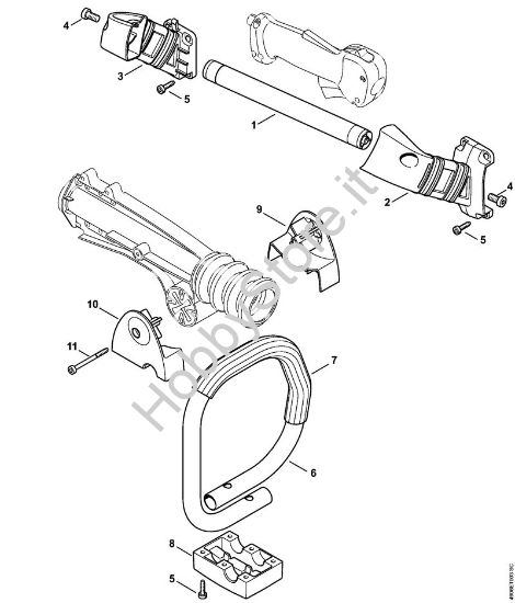 Impugnatura Apparecchi speciali (PC, SP, MC) SP 481 della marca STIHL